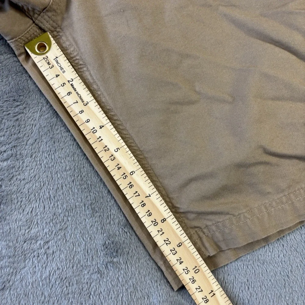 Carhartt Shorts Mens 42 Brown Y2K Canvas Carpenter Cargo Utility Workwear B147‎